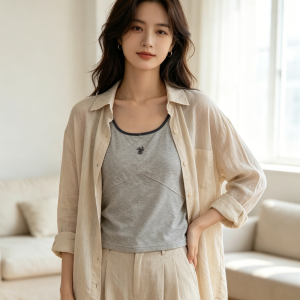 Muse Casey Salt Gray Tank Top