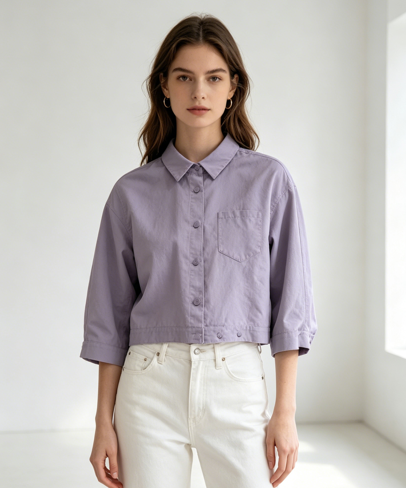 Muse Casey Sea Urchin Purple Blouse Classic