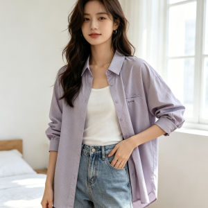 Muse Casey Sea Urchin Purple Blouse Signature