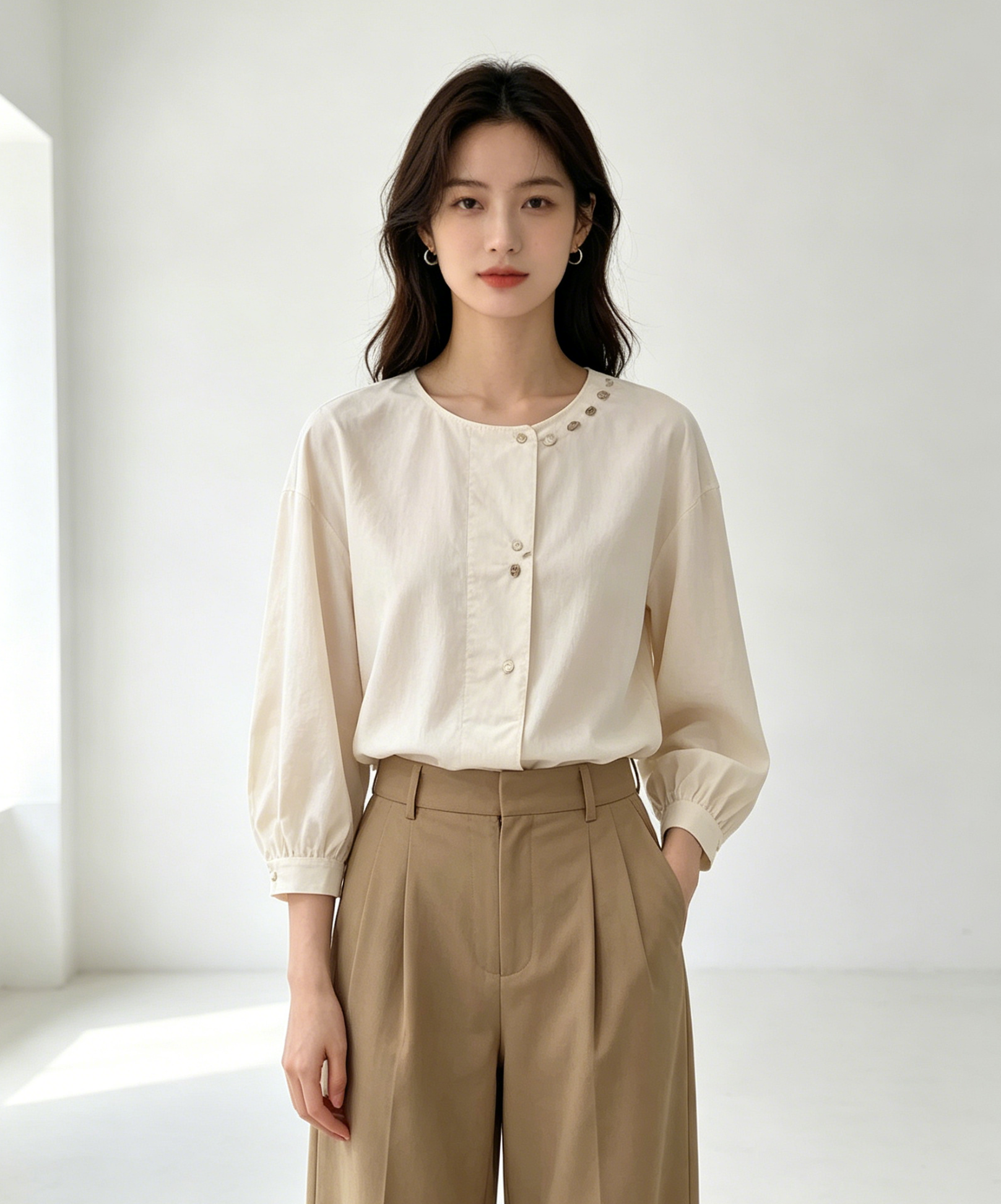 Muse Casey Baked Beige Blouse