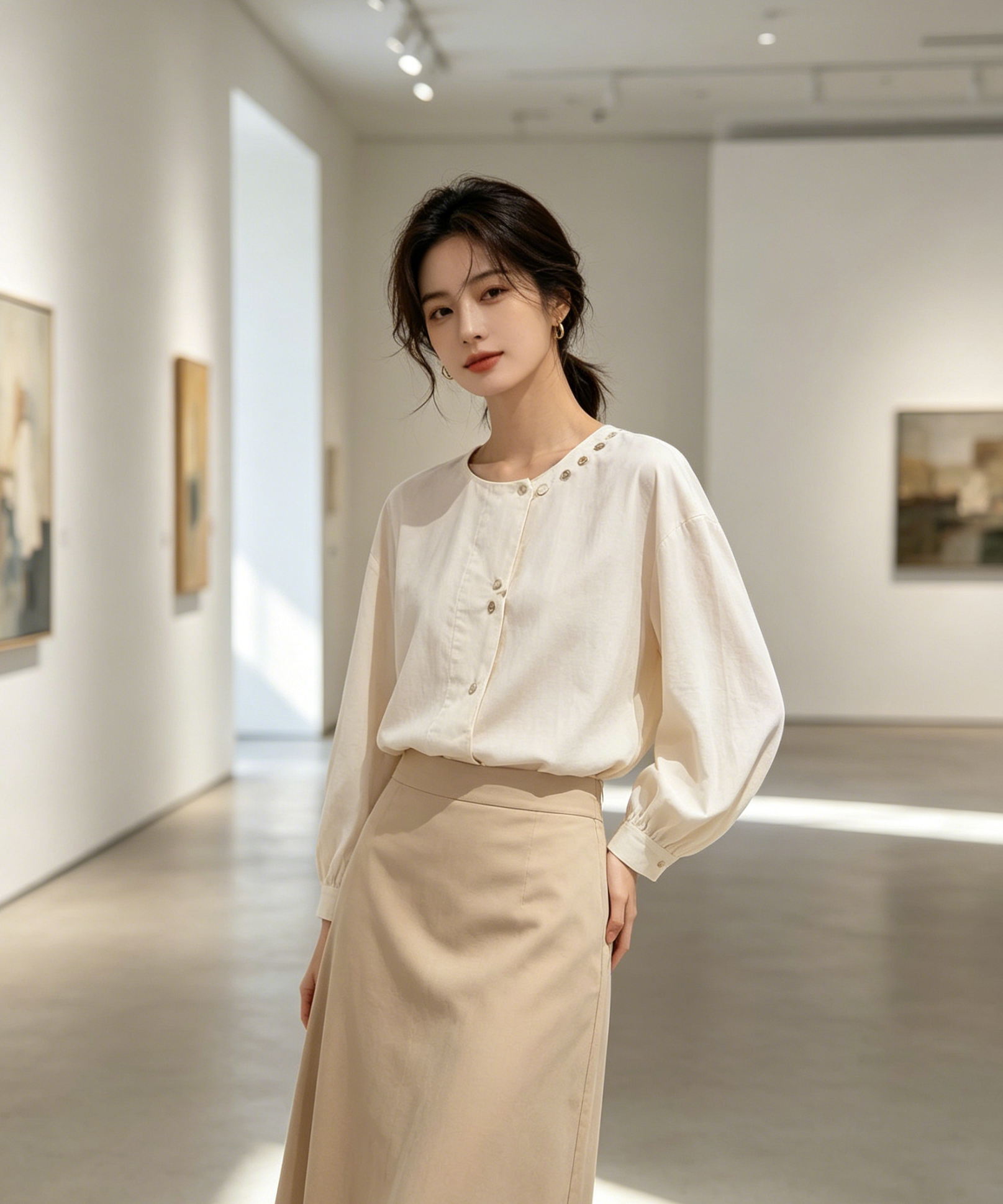Muse Casey Baked Beige Blouse - Image 2