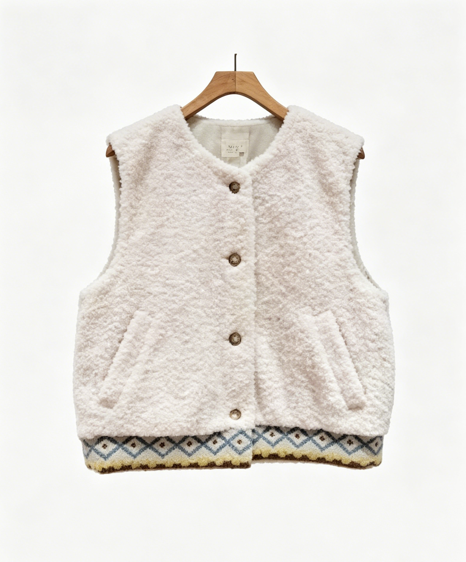 Muse Casey Cheese Beige Vest - Image 3