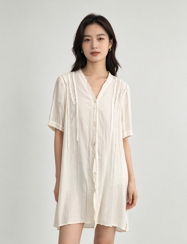 Muse Casey Off-White Blouse Essential - Image 2